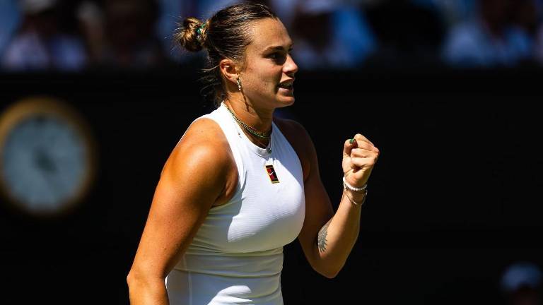 Aryna Sabalenka disputará las semifinales en Wimbledon.