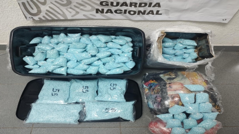 Decomiso de pastillas de fentanilo que luego son introducidas a Estados Unidos.