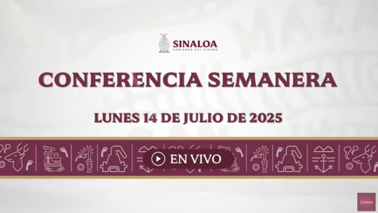 Conferencia semanera del Gobernador Rubén Rocha Moya.