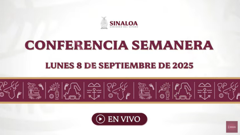 Conferencia semanera del Gobernador Rubén Rocha Moya.