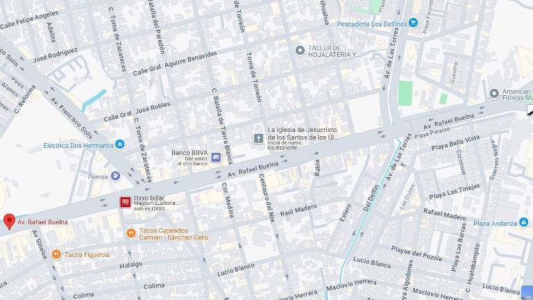 La sucursal bancaria se ubica en la avenida Rafael Buelna, en la colonia Francisco Villa.