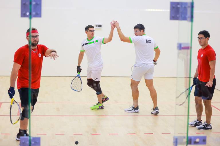México revalida en Santiago 2023 el oro en dobles masculino en rácquetbol