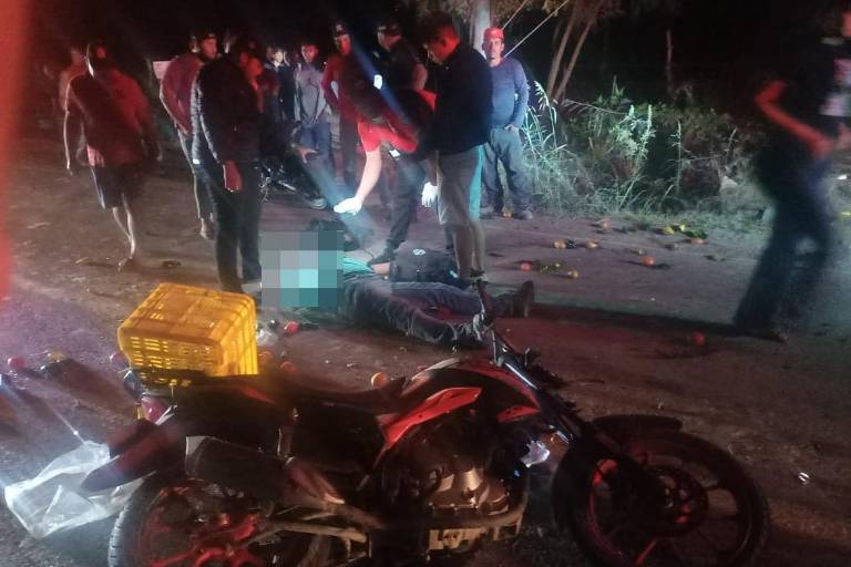 Motociclista muere al derrapar en entrada a El Walamo