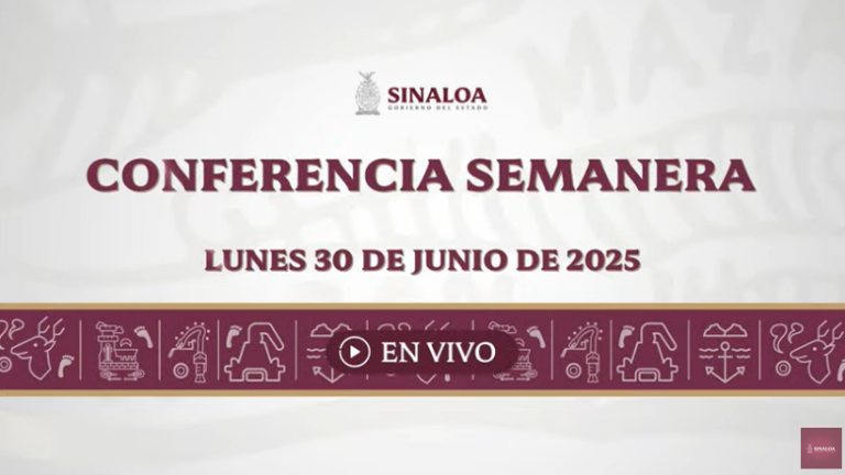 Conferencia semanera del Gobierno de Sinaloa.