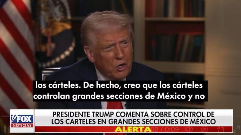 Trump dijo que su Administración estaba buscando ayudar a su homóloga mexicana Claudia Sheinbaum Pardo.