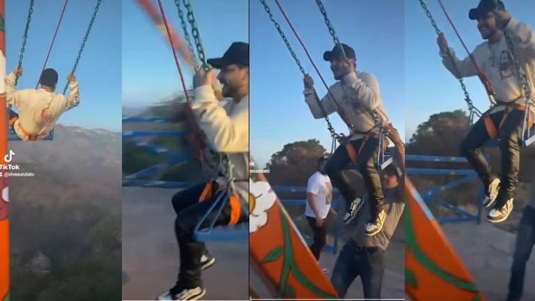 Christian Nodal en paseo por Surutato.