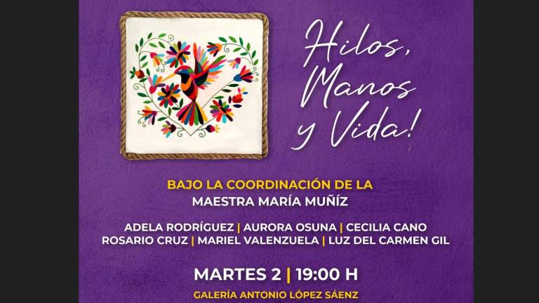 El propósito de esta exposición es dar a conocer los trabajos de bordado realizados por las alumnas de este taller.