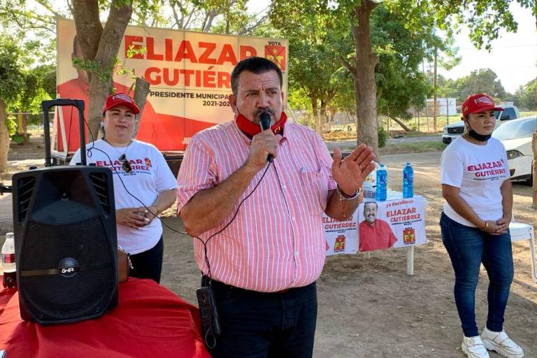 Aclara Eliazar Gutiérrez que sigue proyecto de PT en Navolato y llama a votar por Rocha Moya
