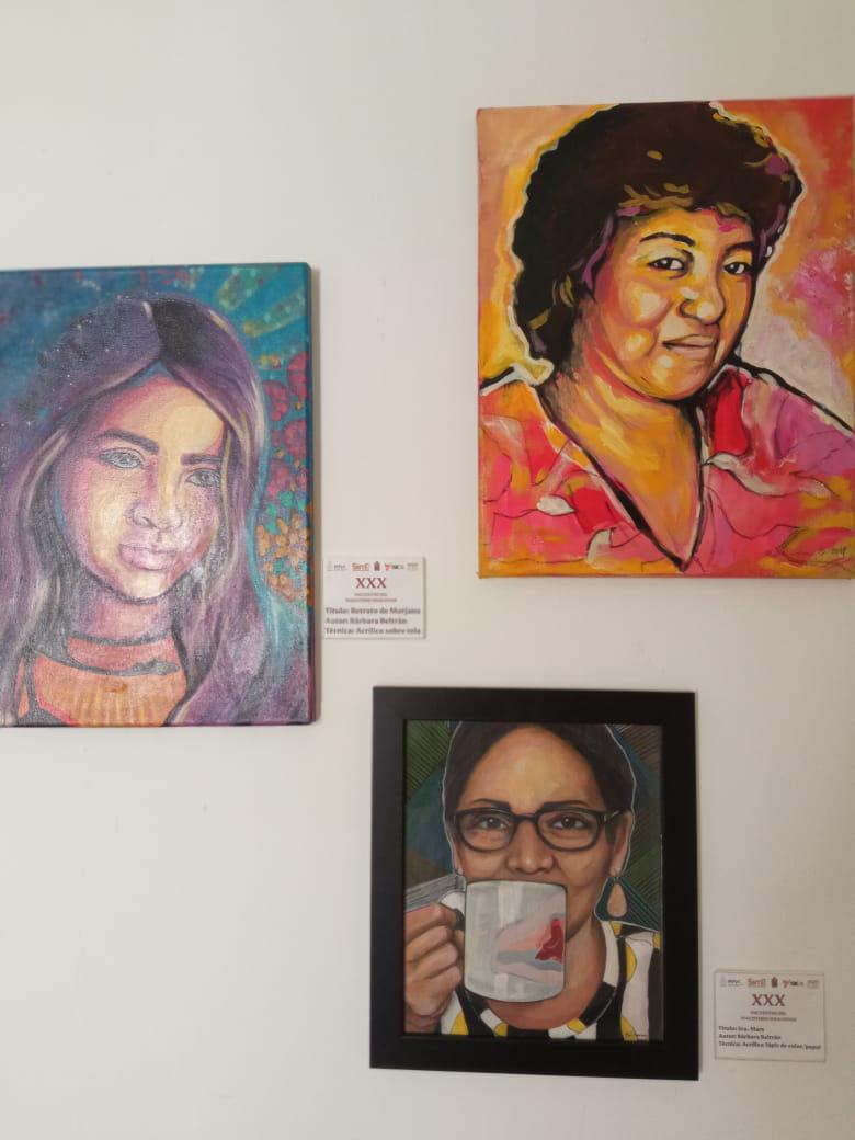 $!Algunas de las obras que conforman la exposición .