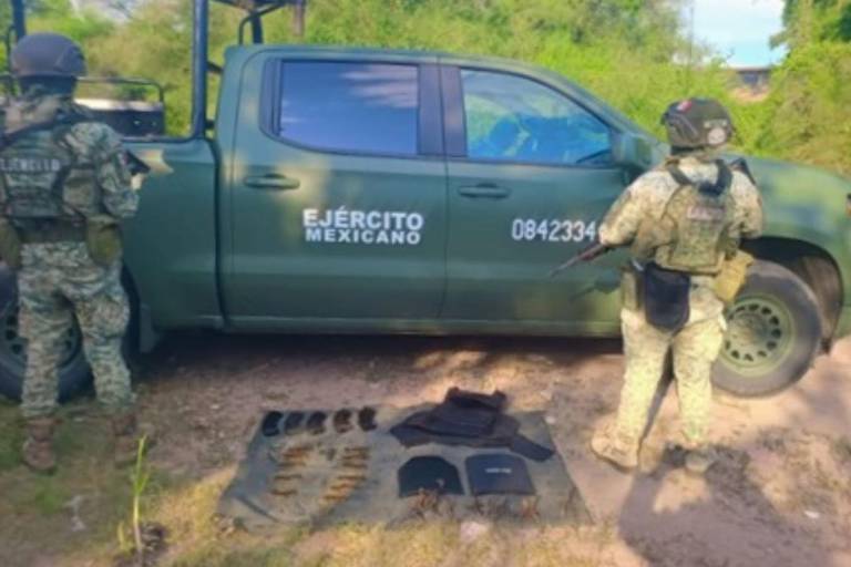 Asegura Ejército cargadores, cartuchos y equipo táctico en Guamúchil