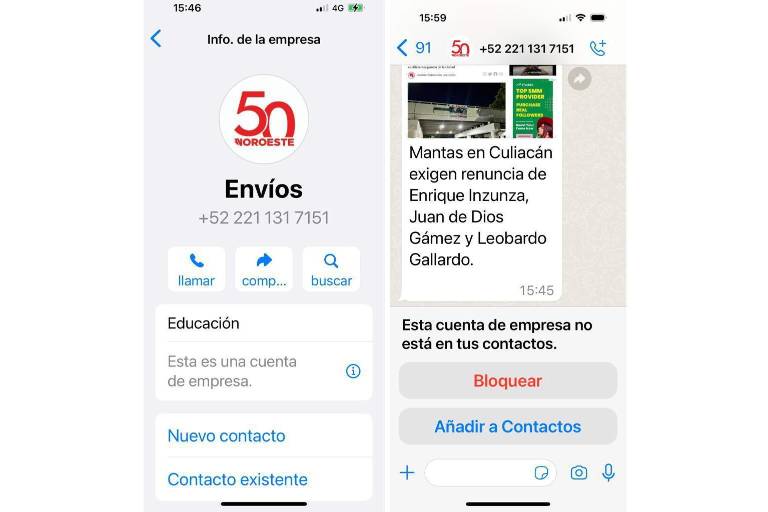 Utilizan nombre y logo de Datemex con número foráneo para difundir noticias falsas en redes