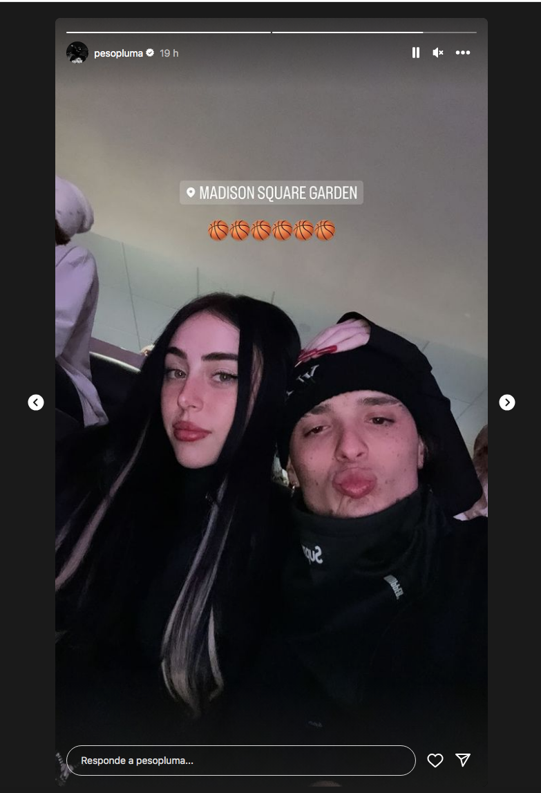 $!Comparten Nicki Nicole y Peso Pluma fotos de su viaje por Nueva York