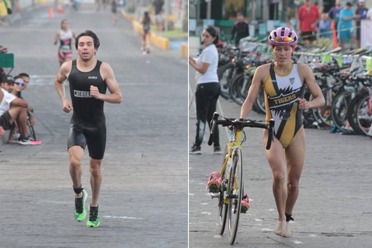 René Howlet y Daniela García imponen condiciones en Triatlón Olas Altas
