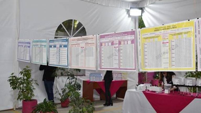 Una de las actividades de simulacros organizada por el INE.