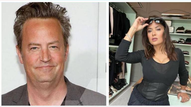 Matthew Perry y Salma Hayek actuaron juntos en el filme Un impulsivo y loco amor en 1997.