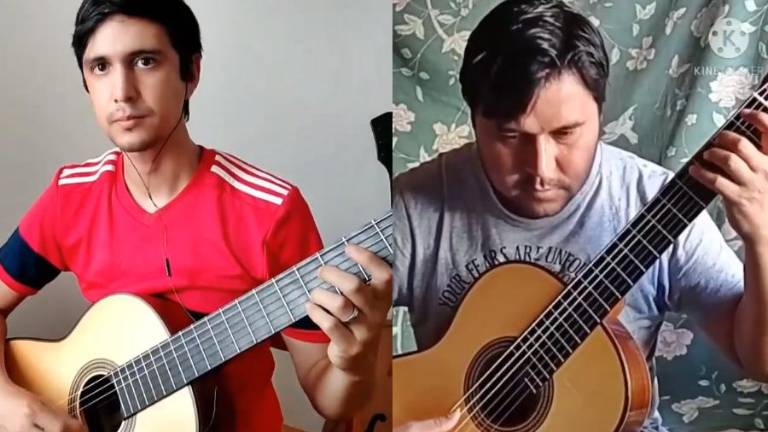 Alumnos de Pavel Meza durante el festival.