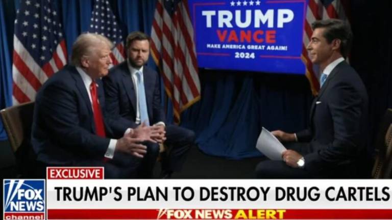 Donald Trump en el programa ‘Jesse Watters Primetime’.