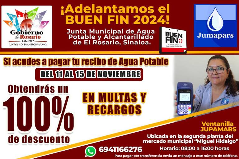 Jumapars adelanta promoción del Buen Fin