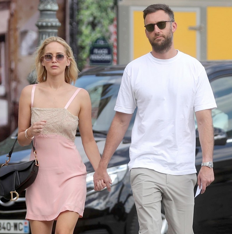 $!Jennifer Lawrence y su esposo Cooke Maroney.