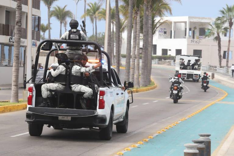 Se mantiene operativo de seguridad en Mazatlán por Semana de la Moto