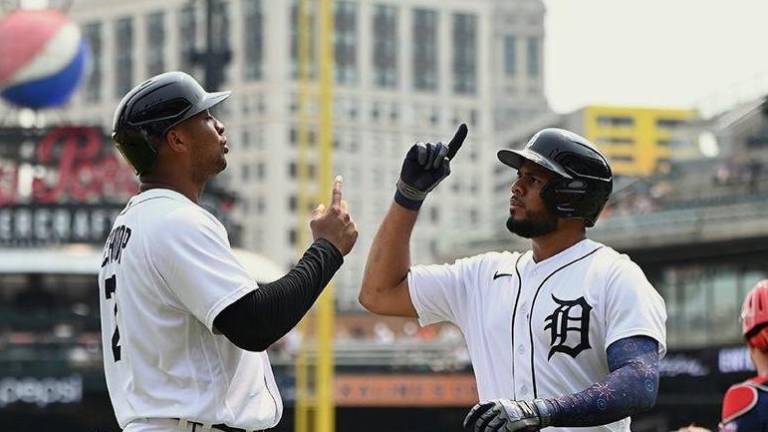 Jonathan Shoop conectó cuadrangular para ayudar al triunfo de los Tigres de Detroit.