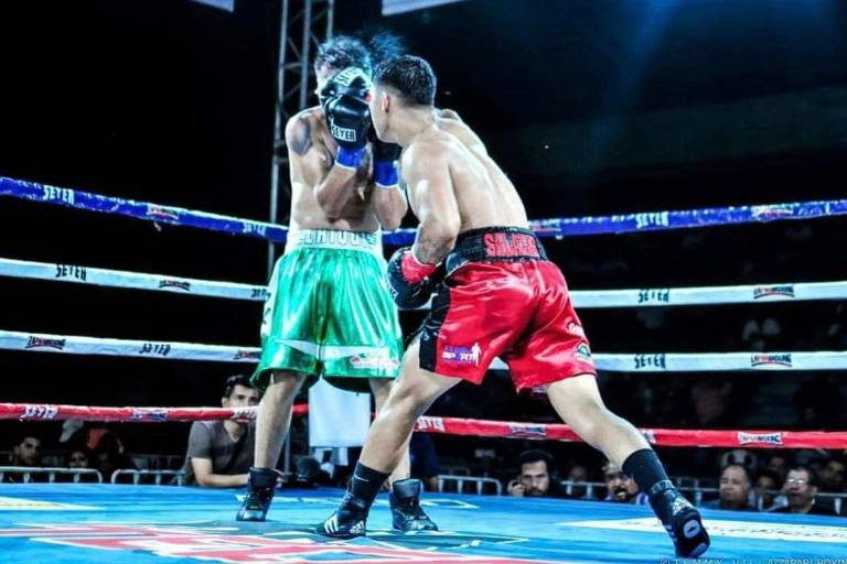 Ariel Salazar, feliz por pelear en Mazatlán