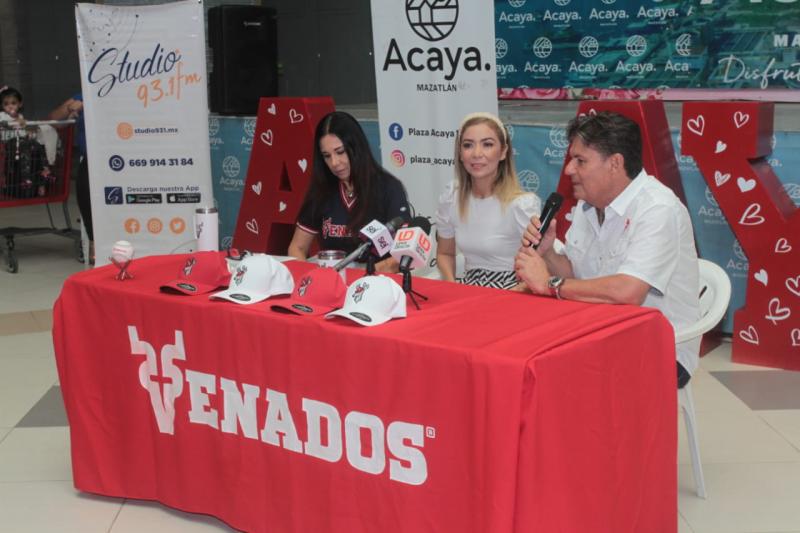 $!Oficializan evento ‘Ponte la Casaca’, de Venados de Mazatlán en Plaza Acaya