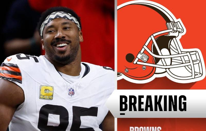Browns y Myles Garrett pactan una extensión de contrato por cuatro años