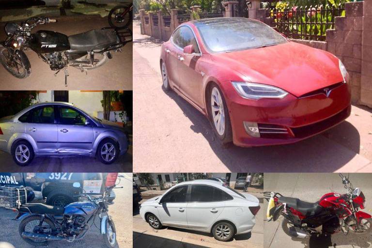 Policía de Culiacán recupera nueve vehículos robados, entre ellos, un Tesla