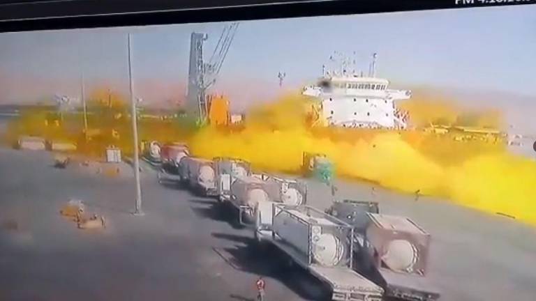 La explosión fue captada en video.