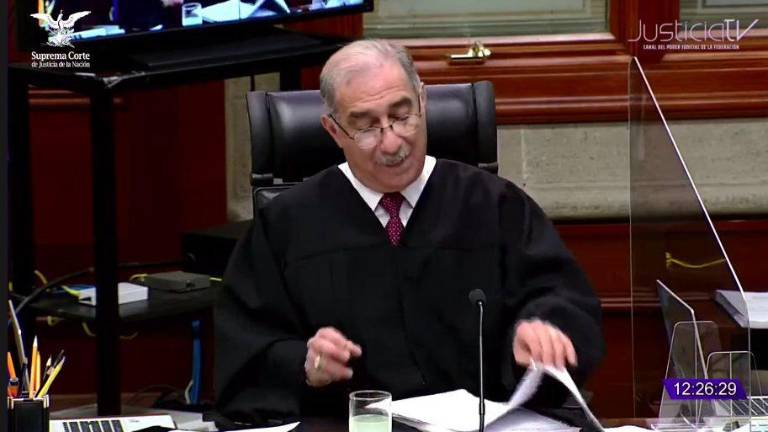 Sesión de la Suprema Corte de Justicia de la Nación.