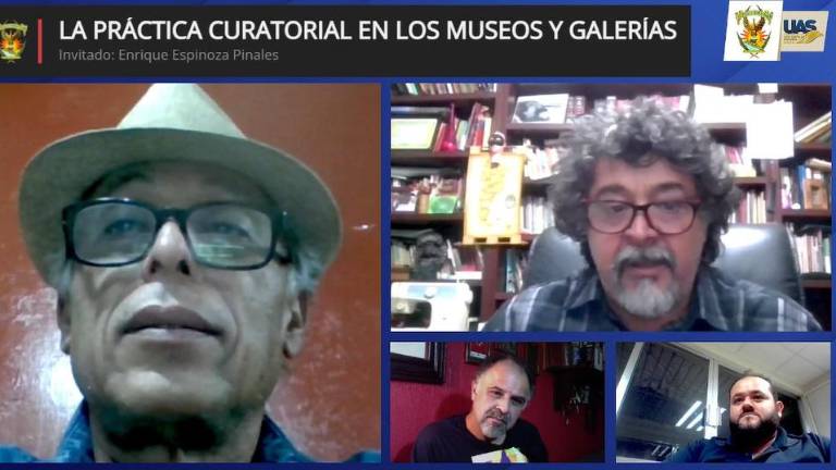 Enrique Espinoza Pinales, durante su participación en UniversArte.