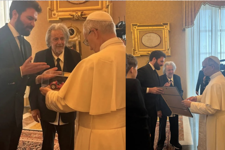Convive el actor Al Pacino con el Papa León XIV