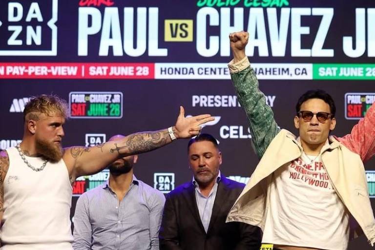 Cuenta regresiva para el duelo entre Chávez Jr. y Jake Paul