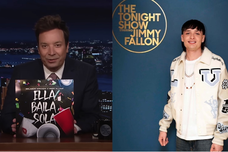Debuta Peso Pluma en The Tonight Show con Jimmy Fallon