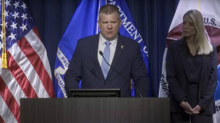 Conferencia de prensa de la DEA y la Fiscalía de Estados Unidos.