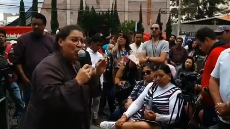 El evento fue realizado por el partido Morena, en la colonia Agrícola Oriental, de la alcaldía Iztacalco.