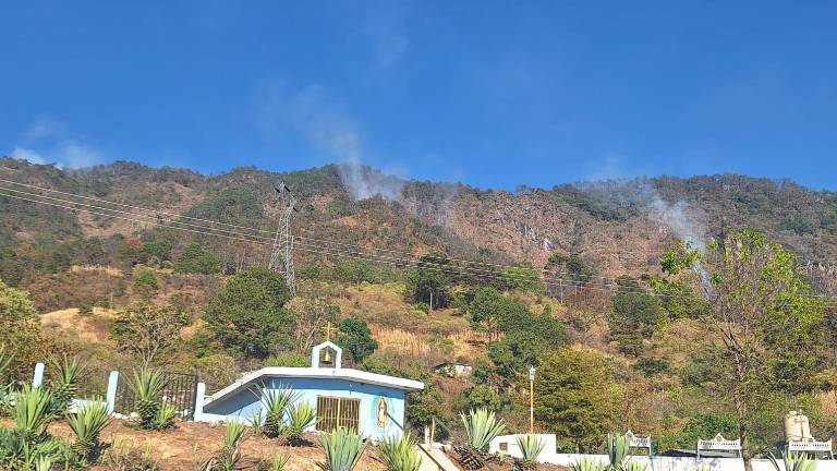 Imagen de los incendios registrados en la zona serrana de Concordia.