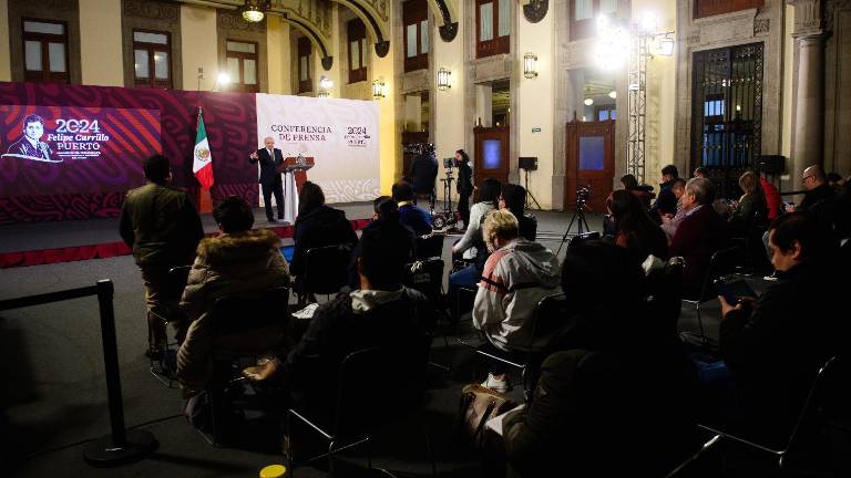 El Presidente de México en su conferencia matutina de este viernes.