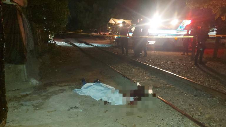 Personas que habitan por la zona descubrieron el cuerpo inerte después del paso del tren.