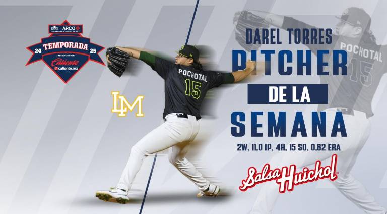 Darel Torres ha sido el artífice en el pitcheo de Cañeros de Los Mochis.