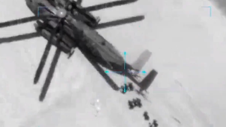 Momento del rescate de los rehenes.