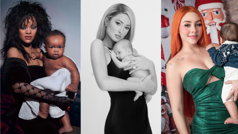 Rihanna, Paris Hilton y Maya Nazor son mamás primerizas.