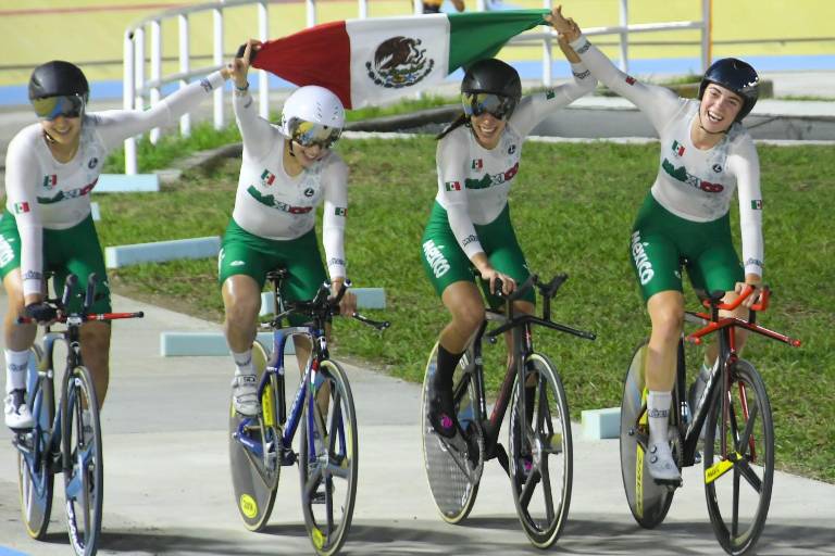 Gaxiola y Salazar dan oro a México en ciclismo de pista