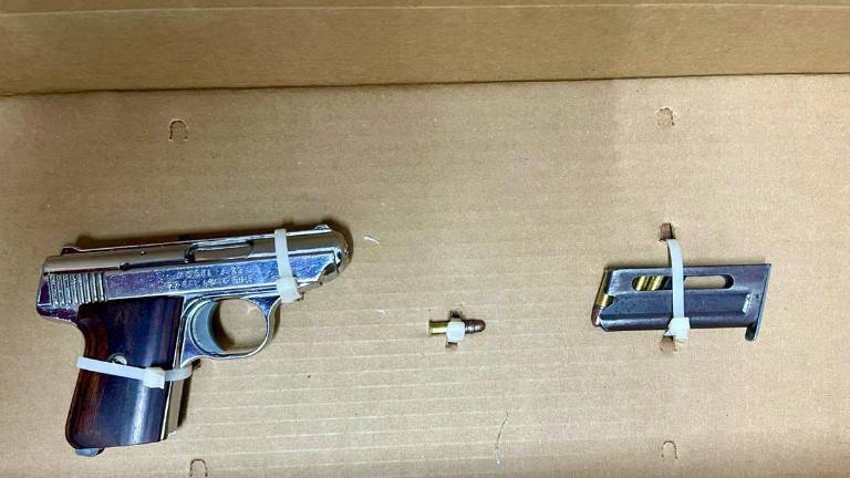 El arma asegurada al vecino de Mocorito.