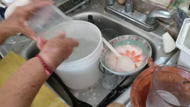 En Rosario hubo desabasto de agua en las colonias de la cabecera municipal.