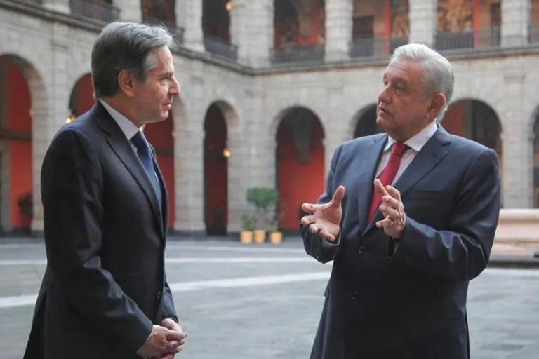 Dice AMLO a Blinken que hay autoridad en todo territorio mexicano
