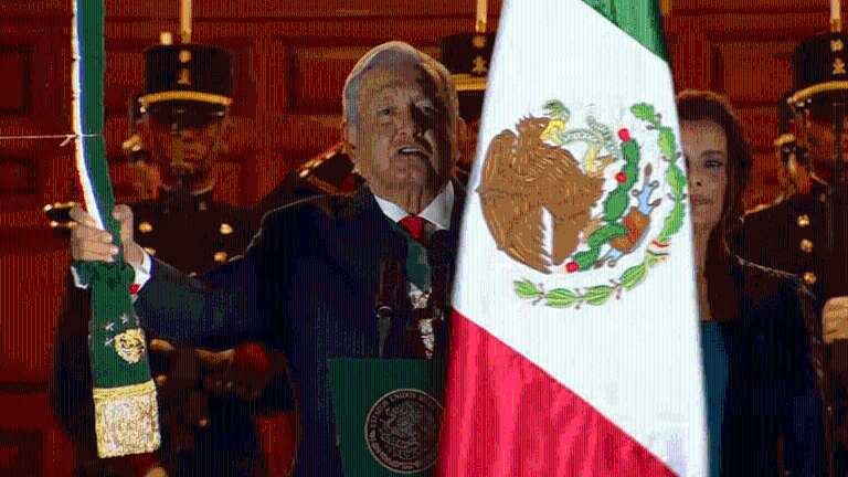 El Presidente Andrés Manuel López Obrador dio el Grito de la Independencia en la Ciudad de México.