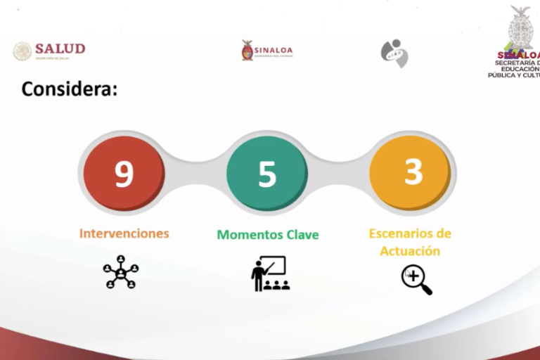 Presenta Secretaría de Salud guía para el regreso a clases presenciales en Sinaloa