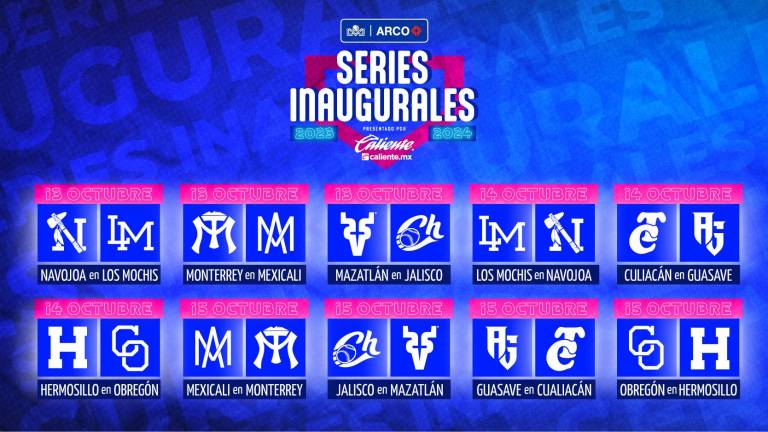 Así se jugarán las series inaugurales.